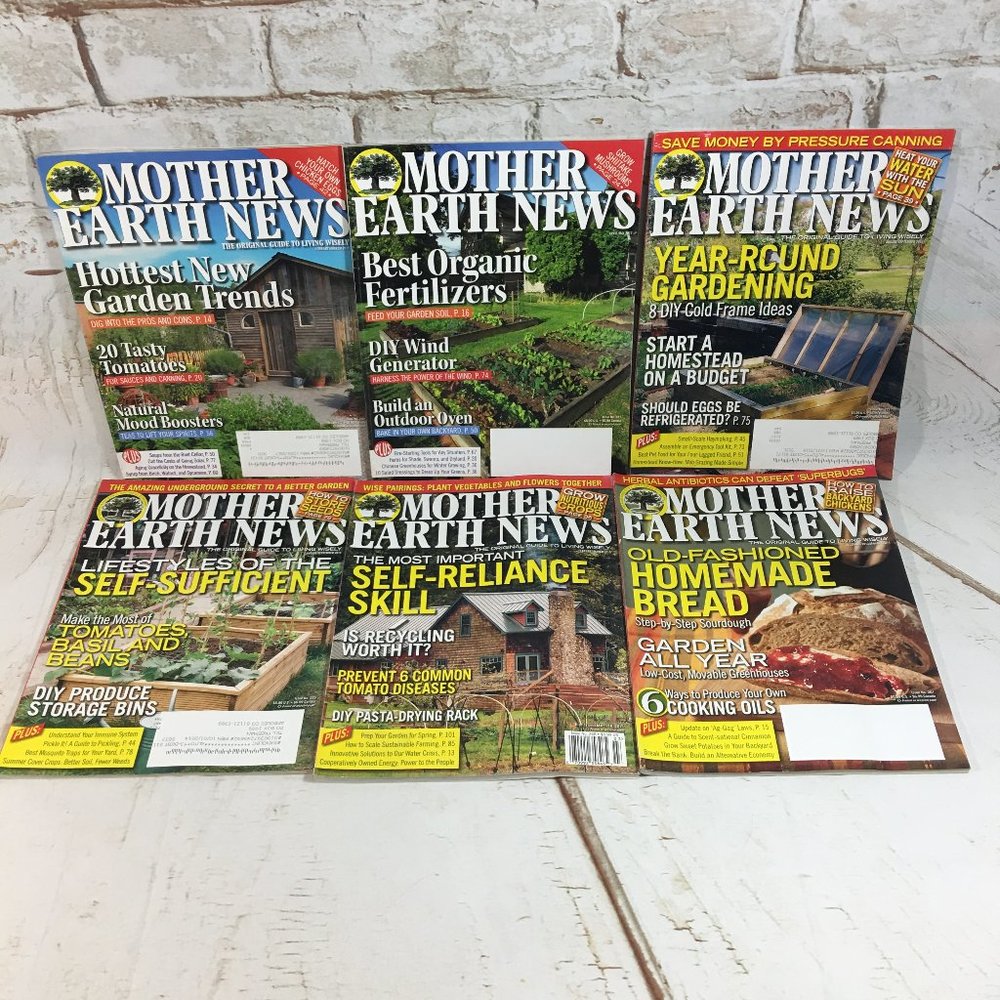 Hobby Farms Mother Earth News Homesteading Off Grid Lot Of 6 Magazines